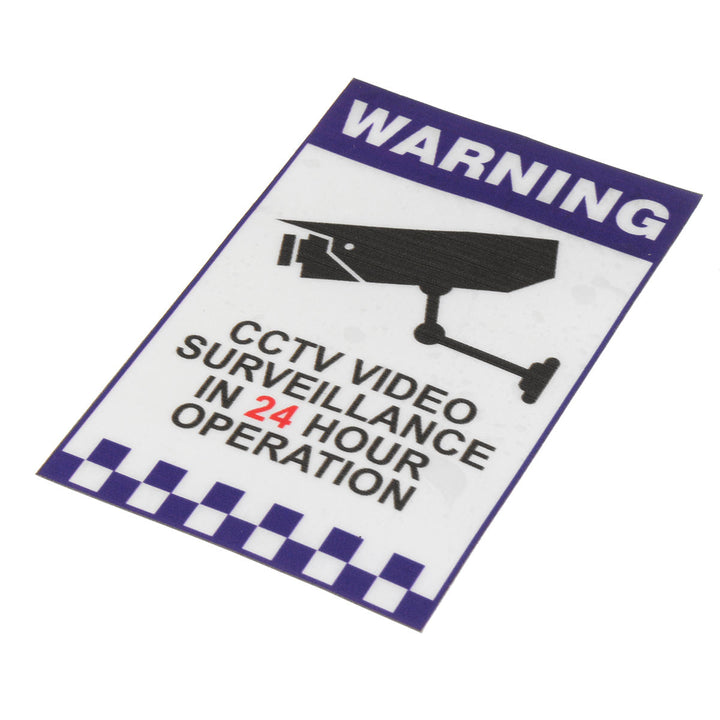 Warning CCTV Security Surveillance Camera Decal Sticker Sign 66mmx100mm Internal Image 3