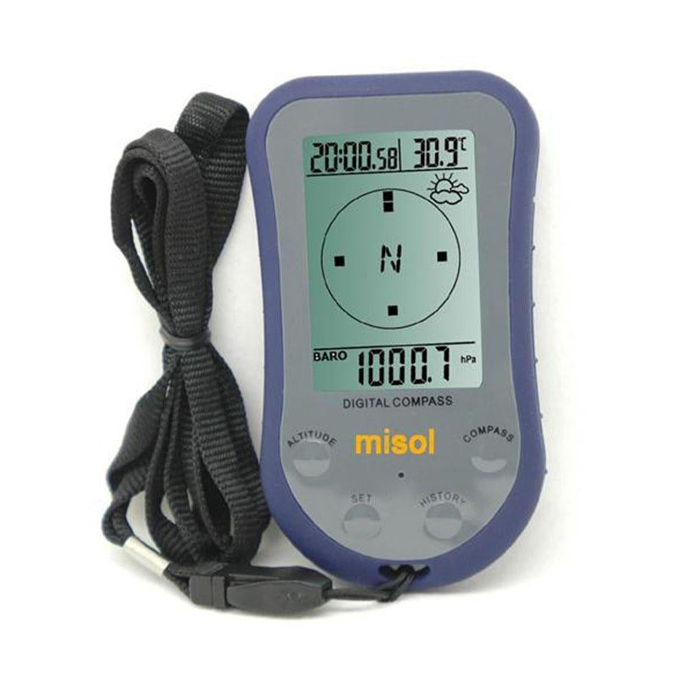 Waterproof LED Digital Thermometer Compass Outdoor Altimeter Altitude Meter Barometer Image 1