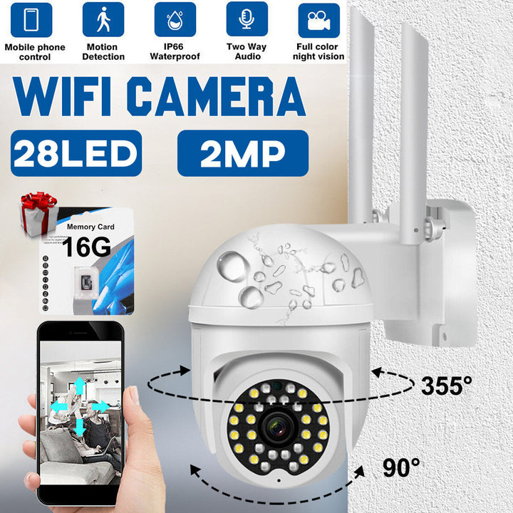 Wireless Wifi Security Camera 2MP HD Waterproof IP66 Night Vision Motion Detection Smart Alarm WIFI IP Camera Two-way Image 7