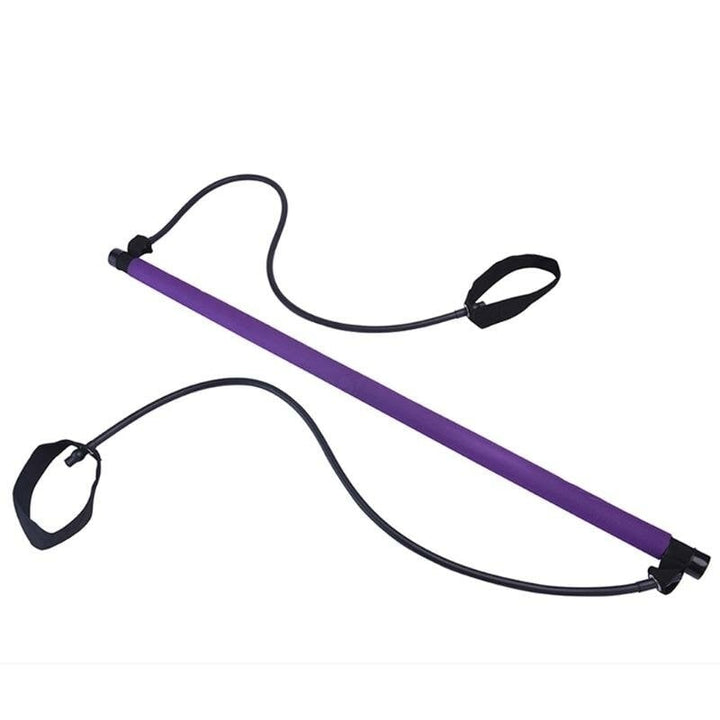 Yoga Pull Rods Pilates Bar Kit Abdominal Resistance Bands Body Fitness Sport Gym Fitness Building Puller Image 1