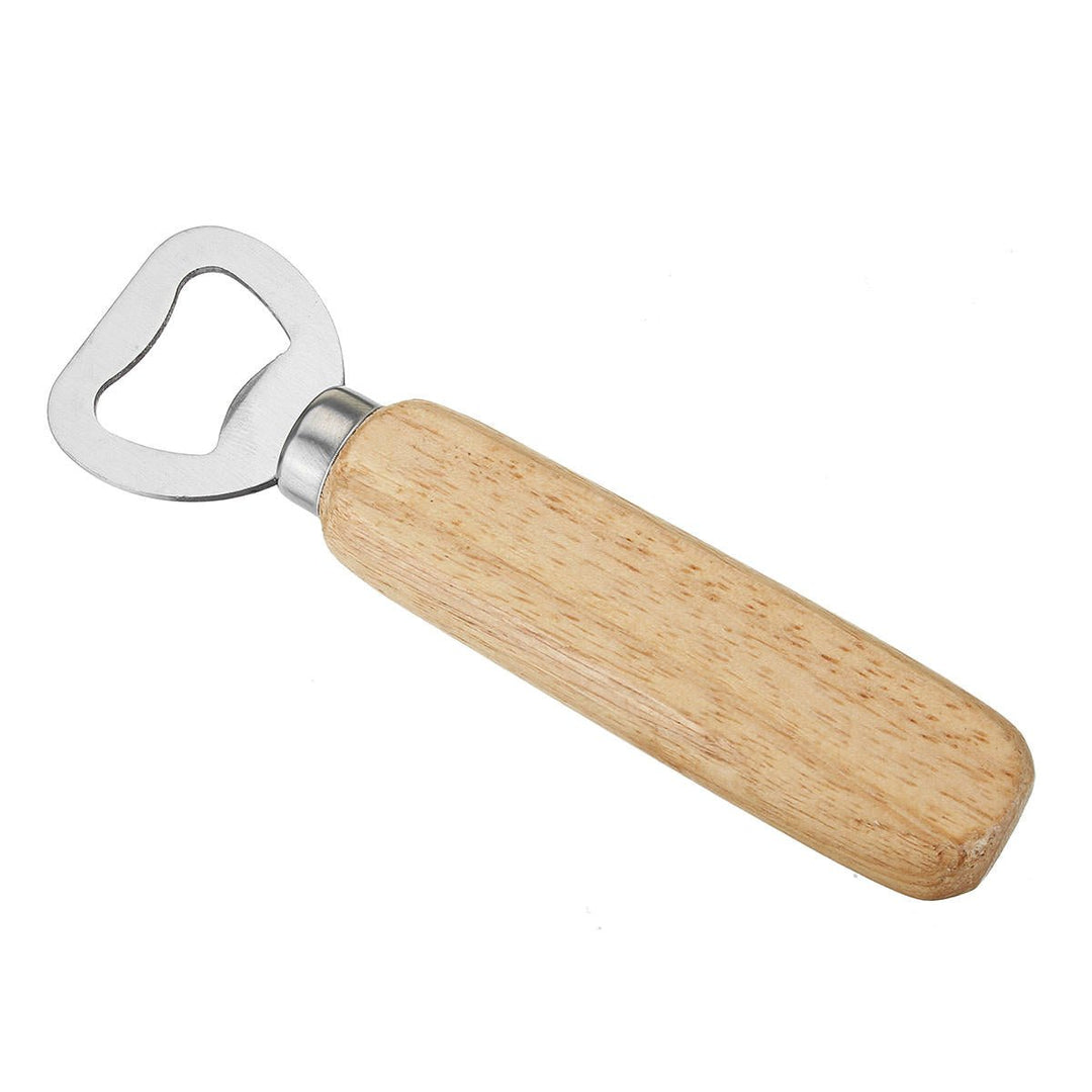 Wooden Handle Bottle Opener Soft Handle Smooth Opening Tool Image 4