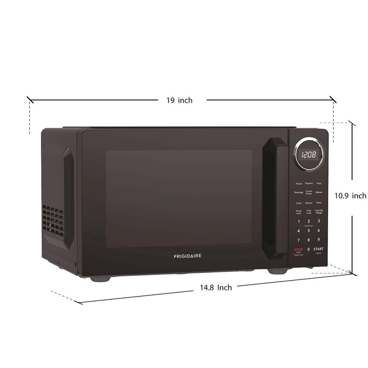 Frigidaire Black with Chrome 0.9 Cubic Foot Microwave Image 4
