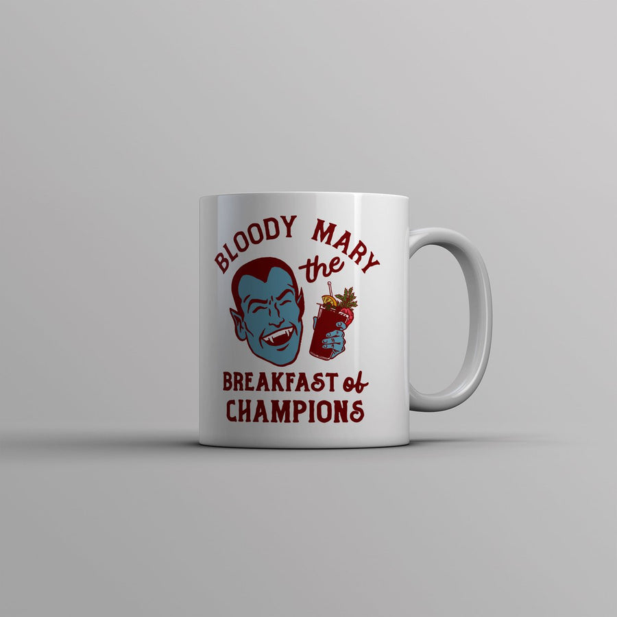 Bloody Mary The Breakfast Of Champions Mug Funny Halloween Vampire Cup-11oz Image 1