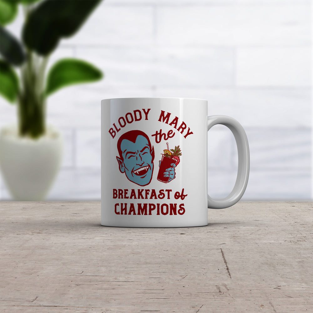 Bloody Mary The Breakfast Of Champions Mug Funny Halloween Vampire Cup-11oz Image 2