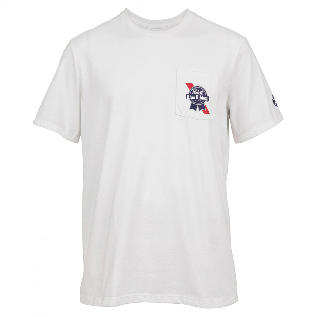 Pabst Blue Ribbon Hello Cowboy! Front and Back Print T-Shirt Image 2