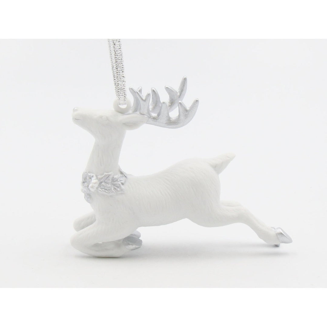 Ceramic  Silver Reindeer OrnamentHome DcorKitchen DcorChristmas Dcor Image 4