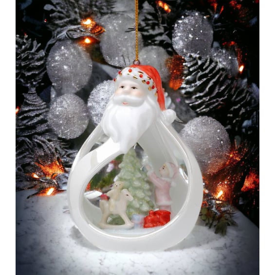 Kevins Gift Shoppe Ceramic Santa Ornament Decorating Christmas Image 2