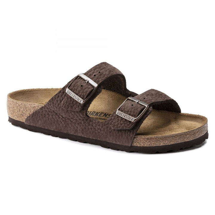 BIRKENSTOCK Arizona Nubuck Mens Sandals Regular Width Buck Roast 1022457 DB Image 1