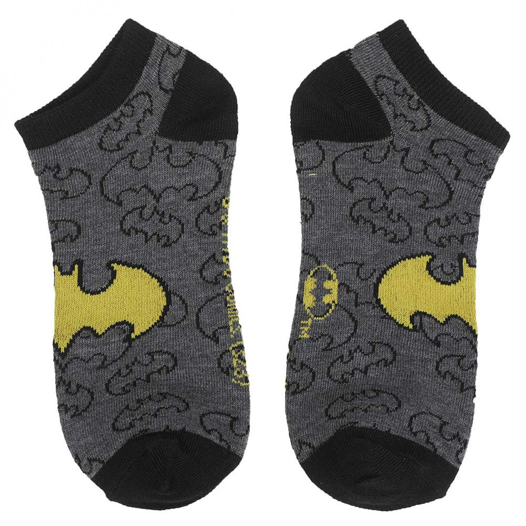 Batman Logos 5-Pair Pack of Ankle Socks Image 3