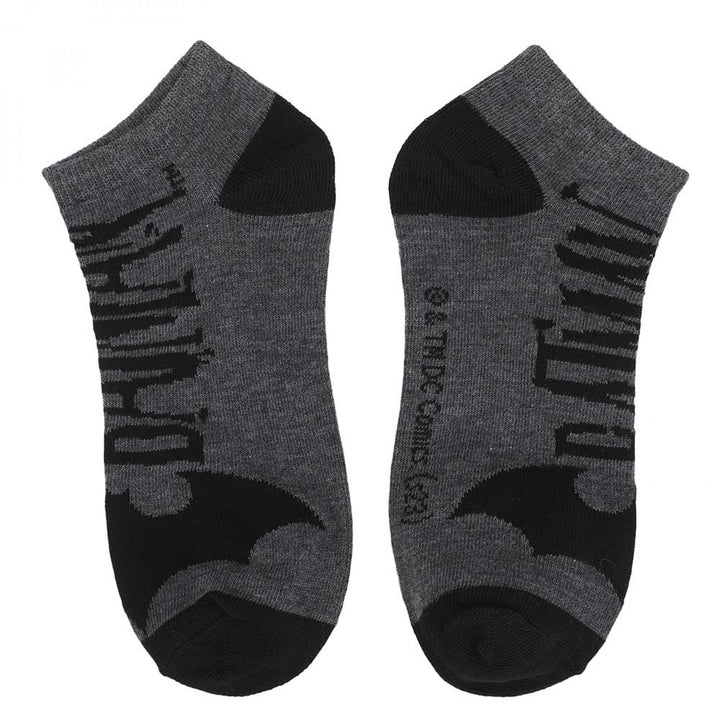 Batman Logos 5-Pair Pack of Ankle Socks Image 4