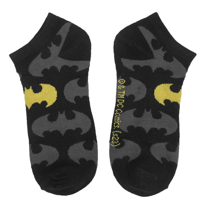 Batman Logos 5-Pair Pack of Ankle Socks Image 6