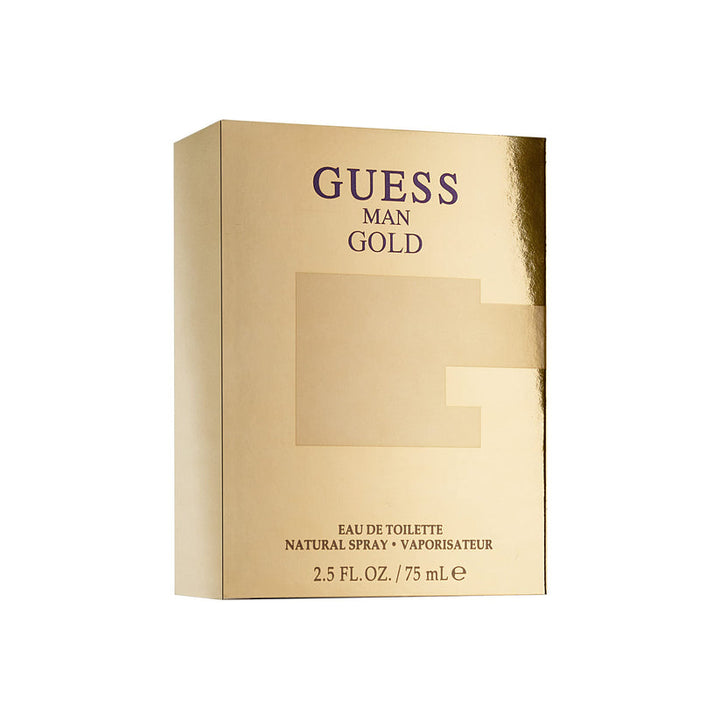 Guess Gold EDT Spray 2.5 oz Men Fragrance Wormwood Nutmeg Amber Musk Suede Image 3