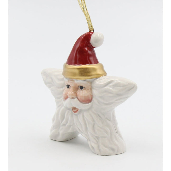 Ceramic Christmas Santa Star Ornament Home D cor  Kitchen D cor Christmas D cor Image 3