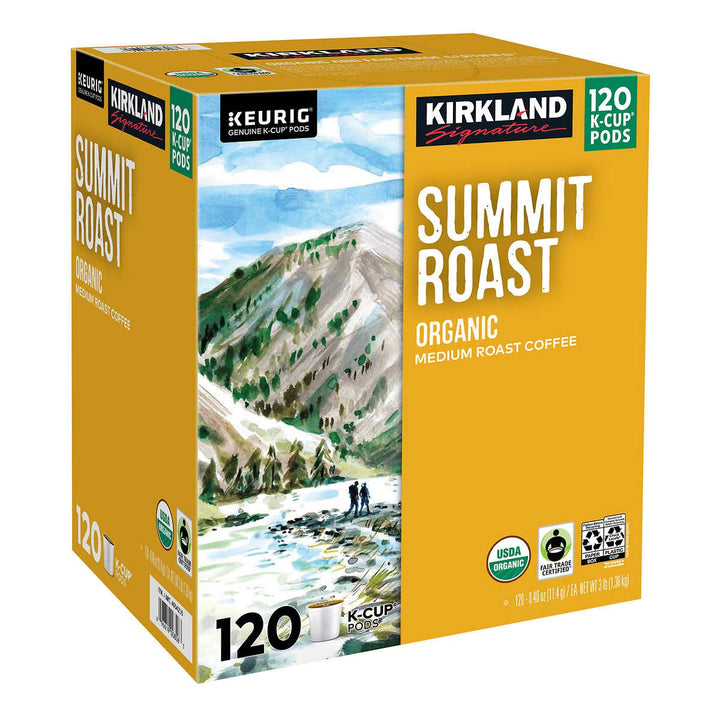 Kirkland Signature Coffee Organic Summit Roast K-Cup Pod 120 Count Image 2