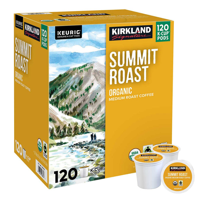 Kirkland Signature Coffee Organic Summit Roast K-Cup Pod 120 Count Image 3