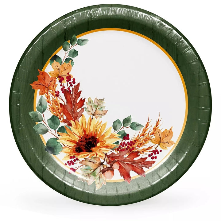 Members Mark Fall is in the Air Dinner Paper Plates 10" (85 Count) Image 1