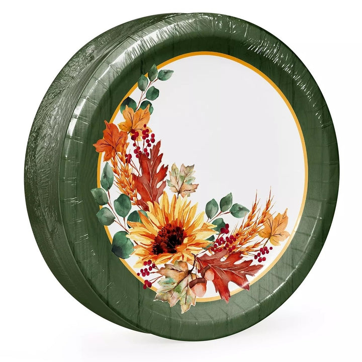 Members Mark Fall is in the Air Dinner Paper Plates 10" (85 Count) Image 3