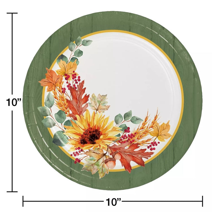 Members Mark Fall is in the Air Dinner Paper Plates 10" (85 Count) Image 4