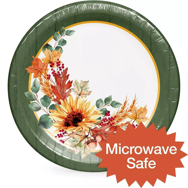 Members Mark Fall is in the Air Dinner Paper Plates 10" (85 Count) Image 4