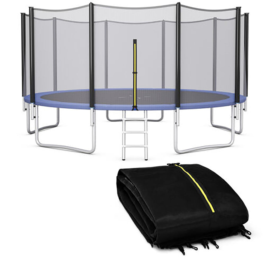 15FT Trampoline Safety Net Replacement Protection Enclosure Net for 10 Poles Image 1