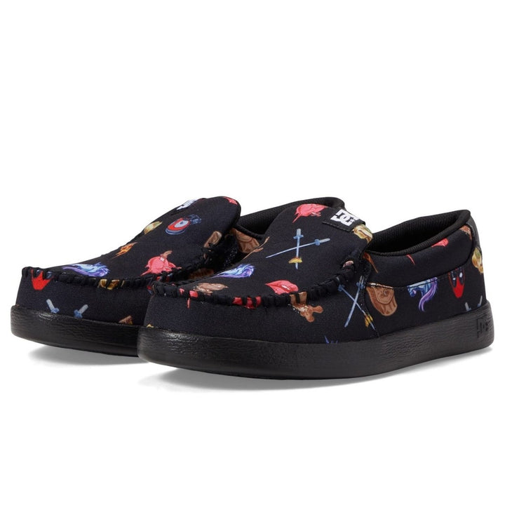 DC Shoes Mens Deadpool Villain 2 Slip-On Shoes Black/Print - ADYS100752-BKN BLACK/PRINT Image 4