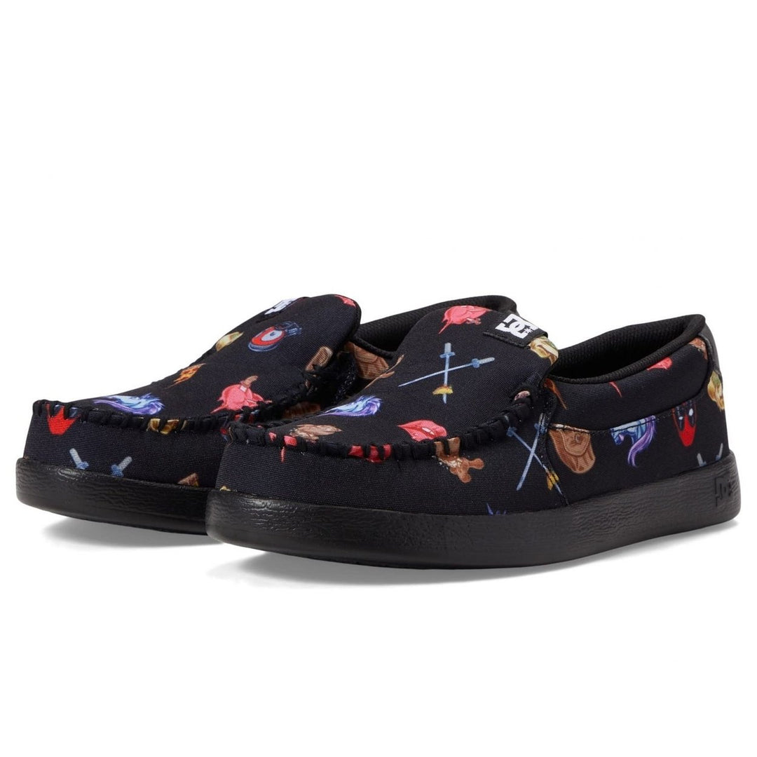 DC Shoes Mens Deadpool Villain 2 Slip-On Shoes Black/Print - ADYS100752-BKN BLACK/PRINT Image 1