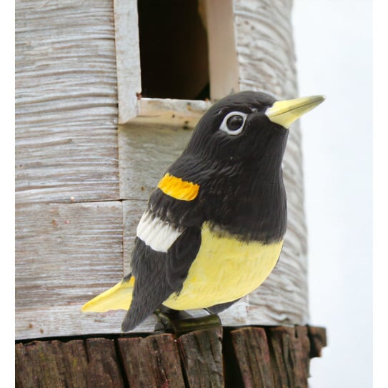 Ceramic Northern Oriole 2.375x1.375 Garden Decor Image 2