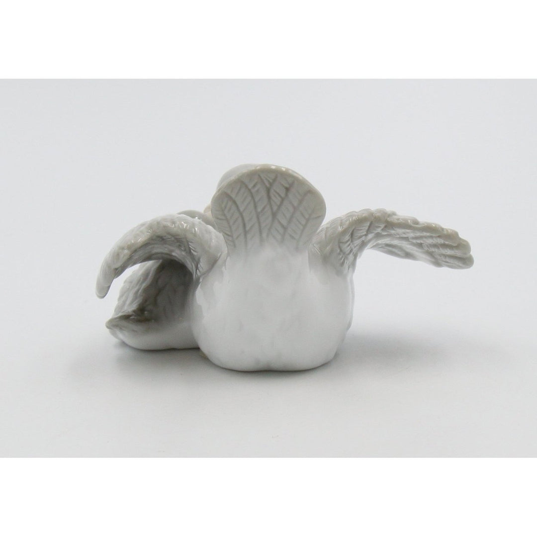 Ceramic Gray Bird Mom With Baby Bird Figurine Home D cor  Kitchen D cor , Image 3