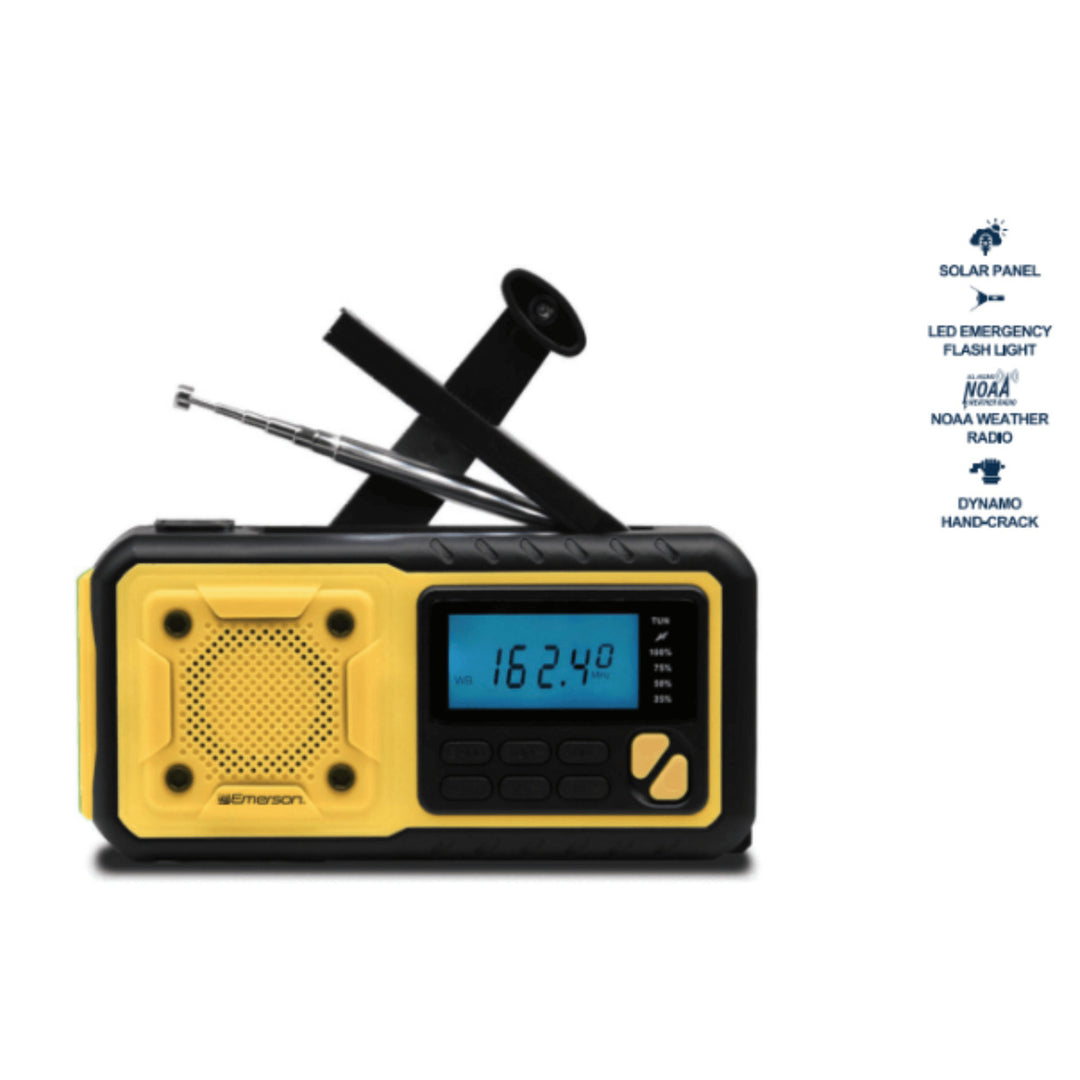 Emerson ER-7051 Emergency Radio FM NOAA Flashlight and Power Bank Portable Image 2