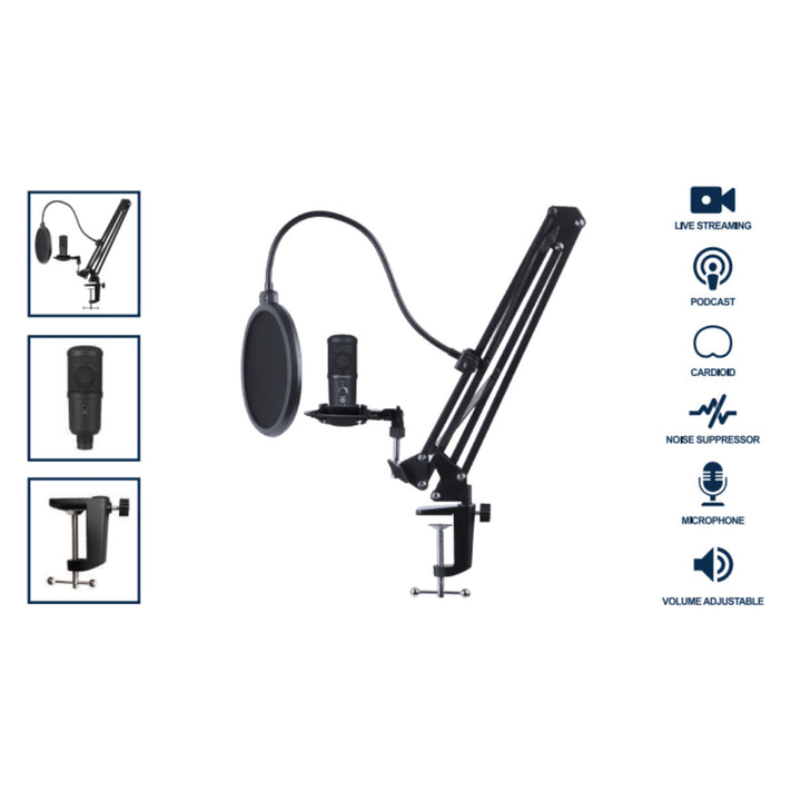 Emerson USB Gaming and Streaming Condenser Microphone Image 3
