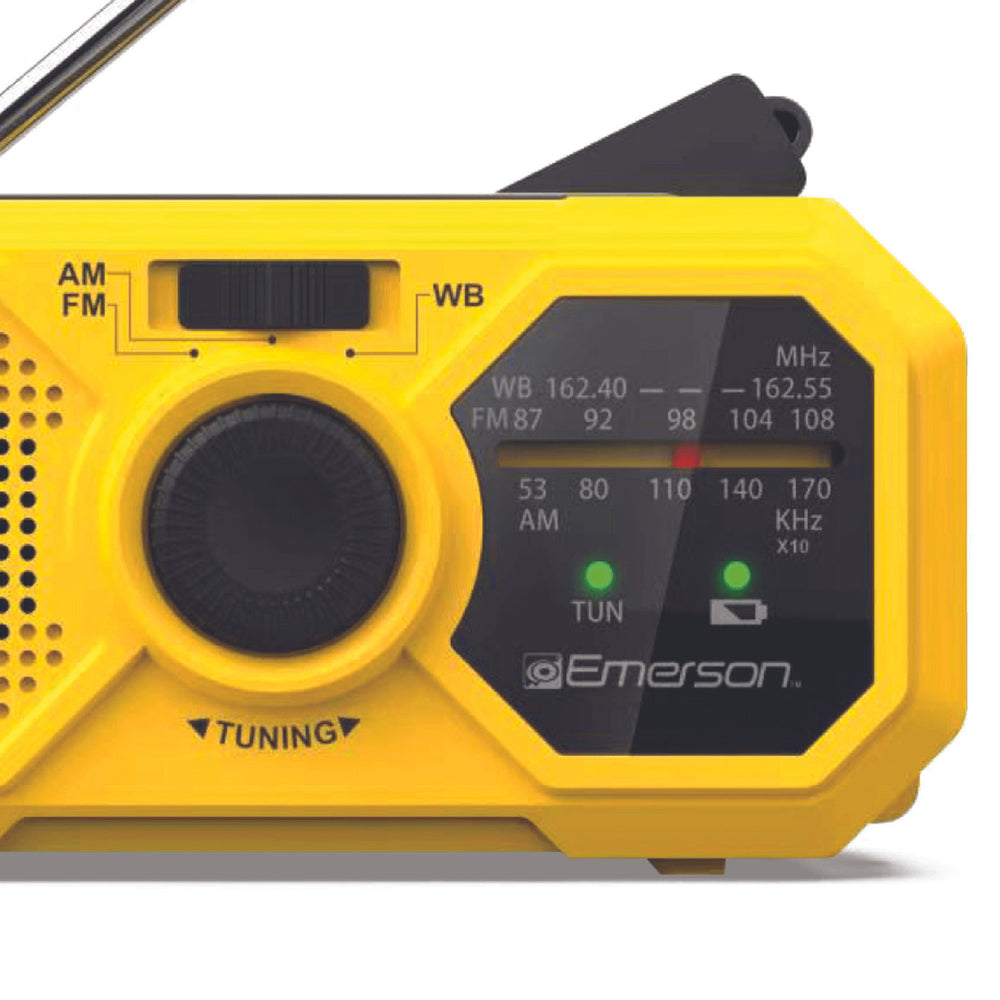 Emerson Emergency AM / FM Radio with Weather Band and Power Bank Image 2