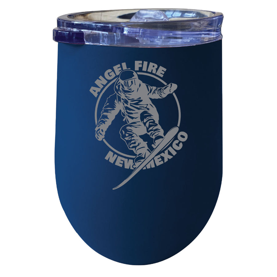 Angel Fire Mexico Souvenir 12 oz Engraved Insulated Wine Stainless Steel Tumbler Image 1