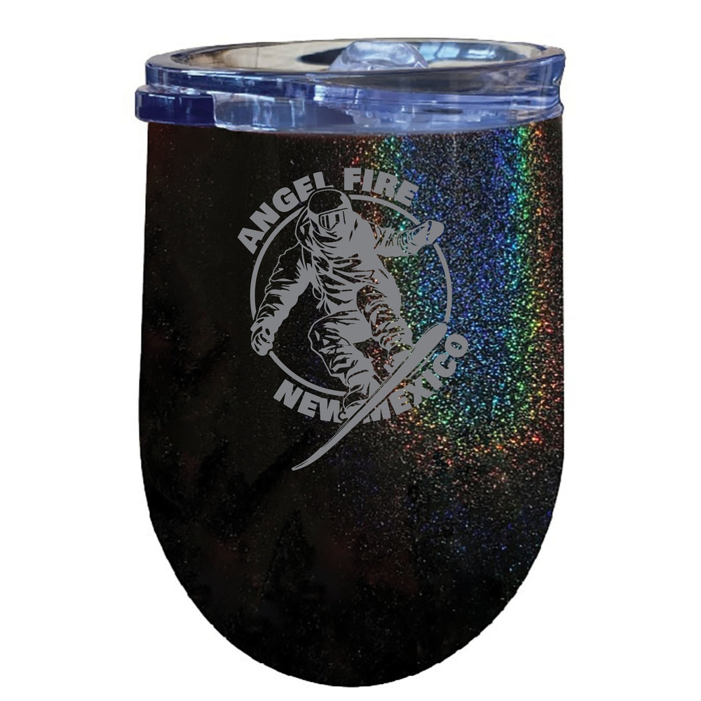 Angel Fire Mexico Souvenir 12 oz Engraved Insulated Wine Stainless Steel Tumbler Image 2