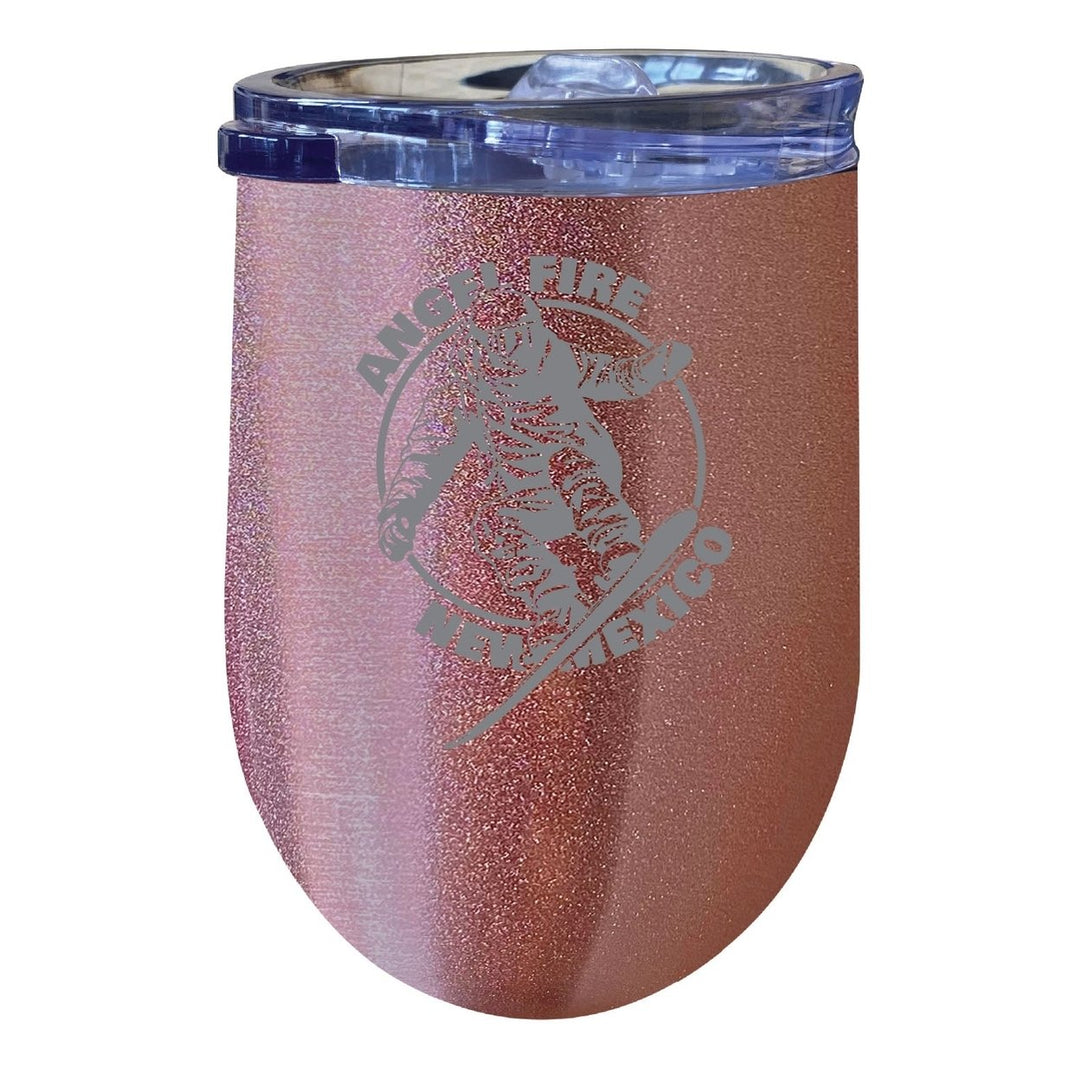 Angel Fire Mexico Souvenir 12 oz Engraved Insulated Wine Stainless Steel Tumbler Image 1