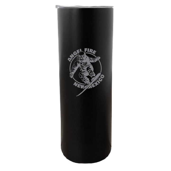 Angel Fire Mexico Souvenir 20 oz Engraved Insulated Stainless Steel Skinny Tumbler Image 1