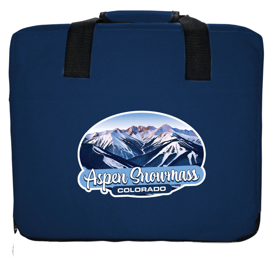 Aspen Snowmass Colorado Design A Souvenir Destination Seat Cushion Image 1