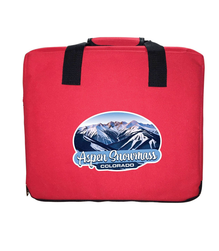 Aspen Snowmass Colorado Design A Souvenir Destination Seat Cushion Image 2