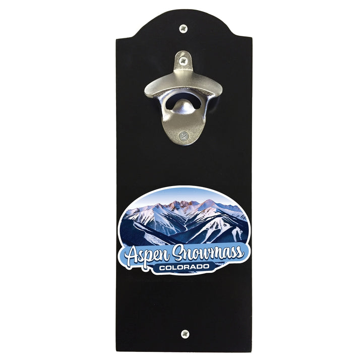 Aspen Snowmass Colorado Design A Souvenir Wall mounted bottle opener Image 1