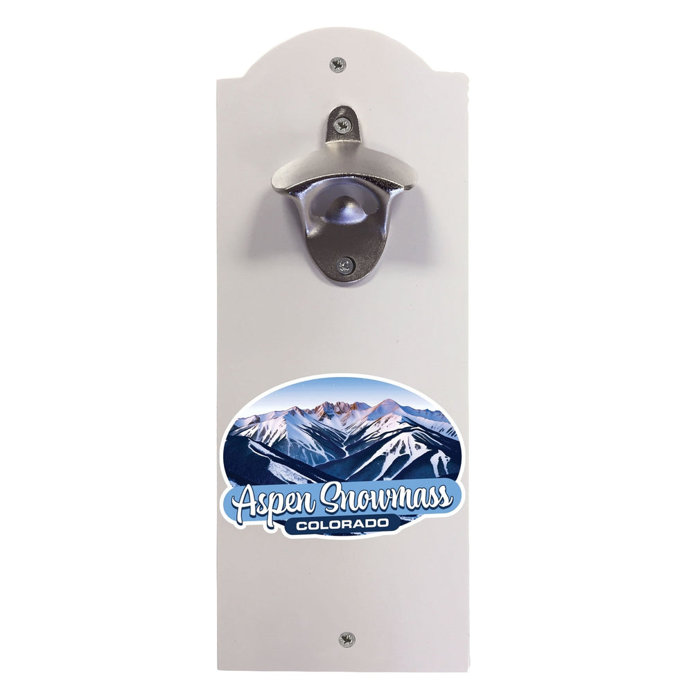 Aspen Snowmass Colorado Design A Souvenir Wall mounted bottle opener Image 2