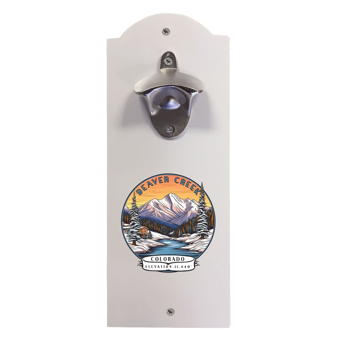 Beaver Creek Colorado Design A Souvenir Wall mounted bottle opener Image 1