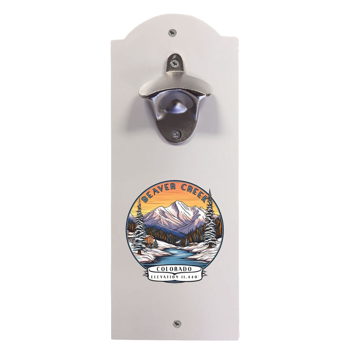 Beaver Creek Colorado Design A Souvenir Wall mounted bottle opener Image 1