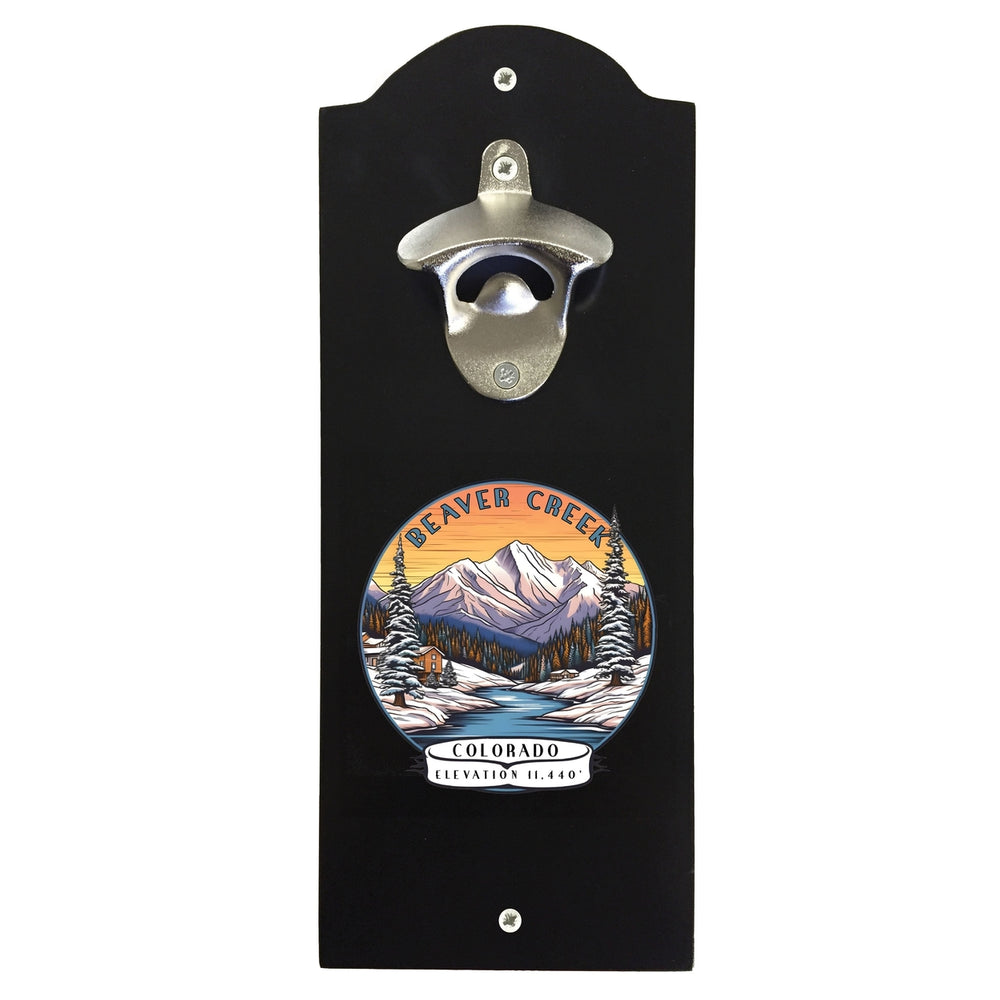 Beaver Creek Colorado Design A Souvenir Wall mounted bottle opener Image 2