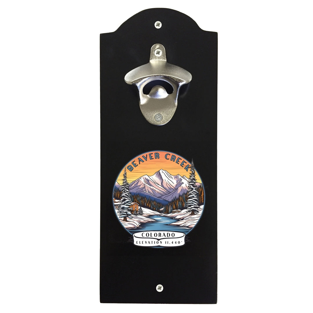 Beaver Creek Colorado Design A Souvenir Wall mounted bottle opener Image 2