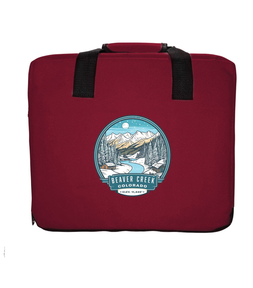 Beaver Creek Colorado Design B Souvenir Destination Seat Cushion Image 2