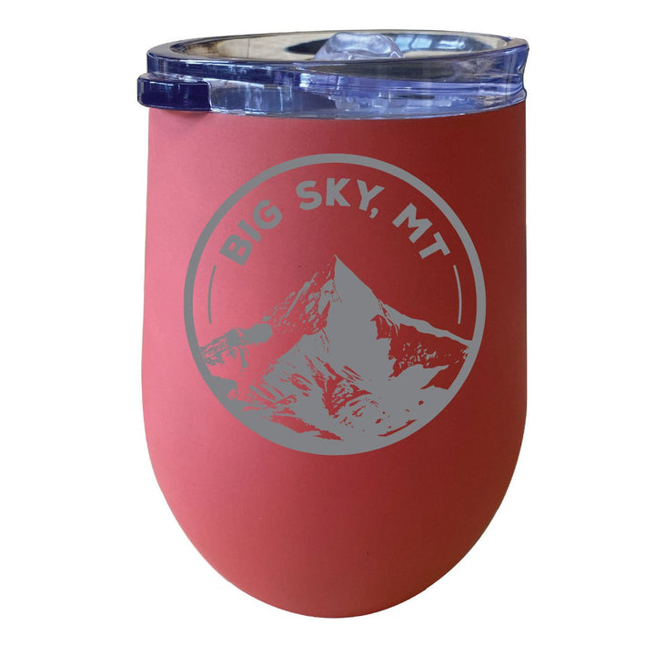 Big Sky Montana Souvenir 12 oz Engraved Insulated Wine Stainless Steel Tumbler Image 7