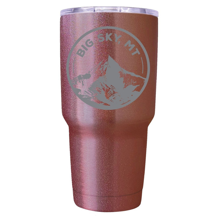 Big Sky Montana Souvenir 24 oz Engraved Insulated Stainless Steel Tumbler Image 1