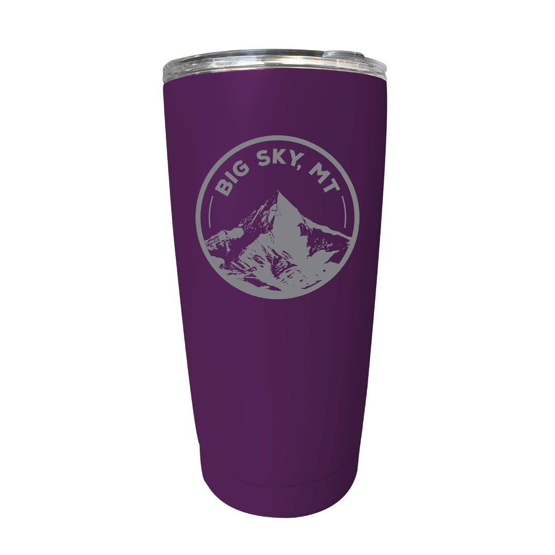 Big Sky Montana Souvenir 16 oz Engraved Stainless Steel Insulated Tumbler Image 1