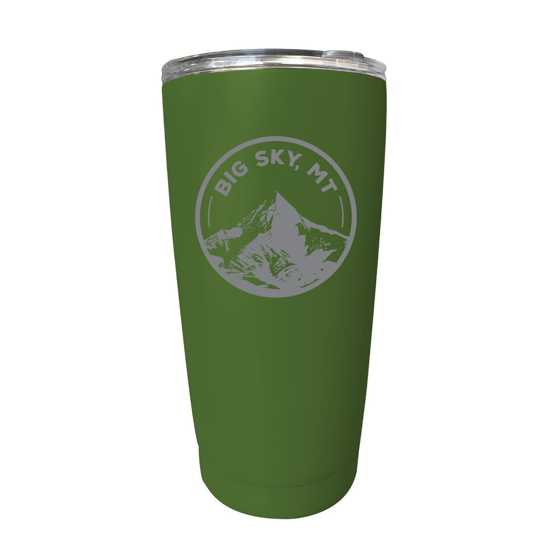 Big Sky Montana Souvenir 16 oz Engraved Stainless Steel Insulated Tumbler Image 1