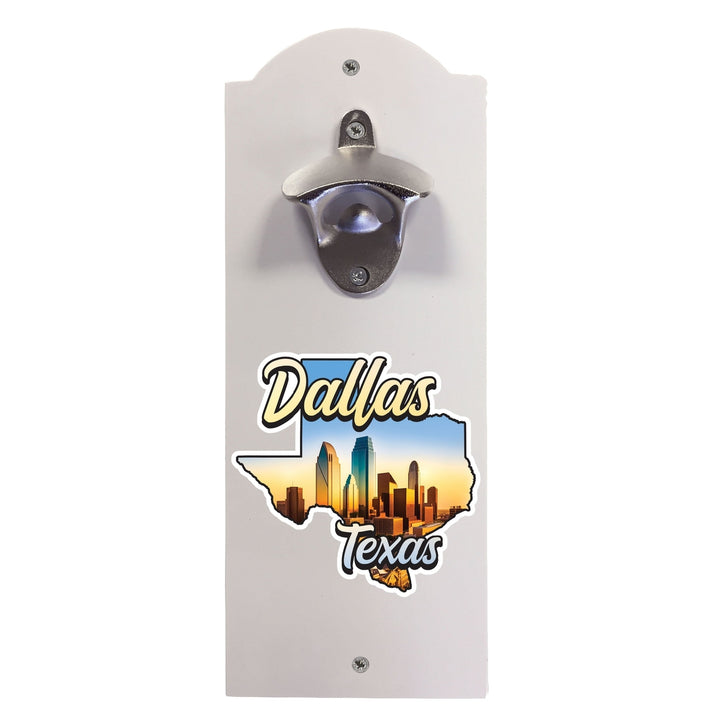 Dallas Texas Design A Souvenir Wall mounted bottle opener Image 1