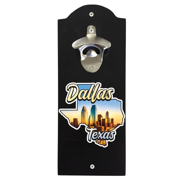 Dallas Texas Design A Souvenir Wall mounted bottle opener Image 1